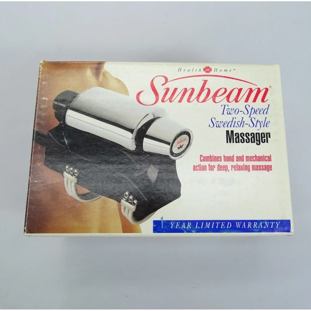 Sunbeam Massager Two Speed Swedish-Style # 1857-1‎ with Box